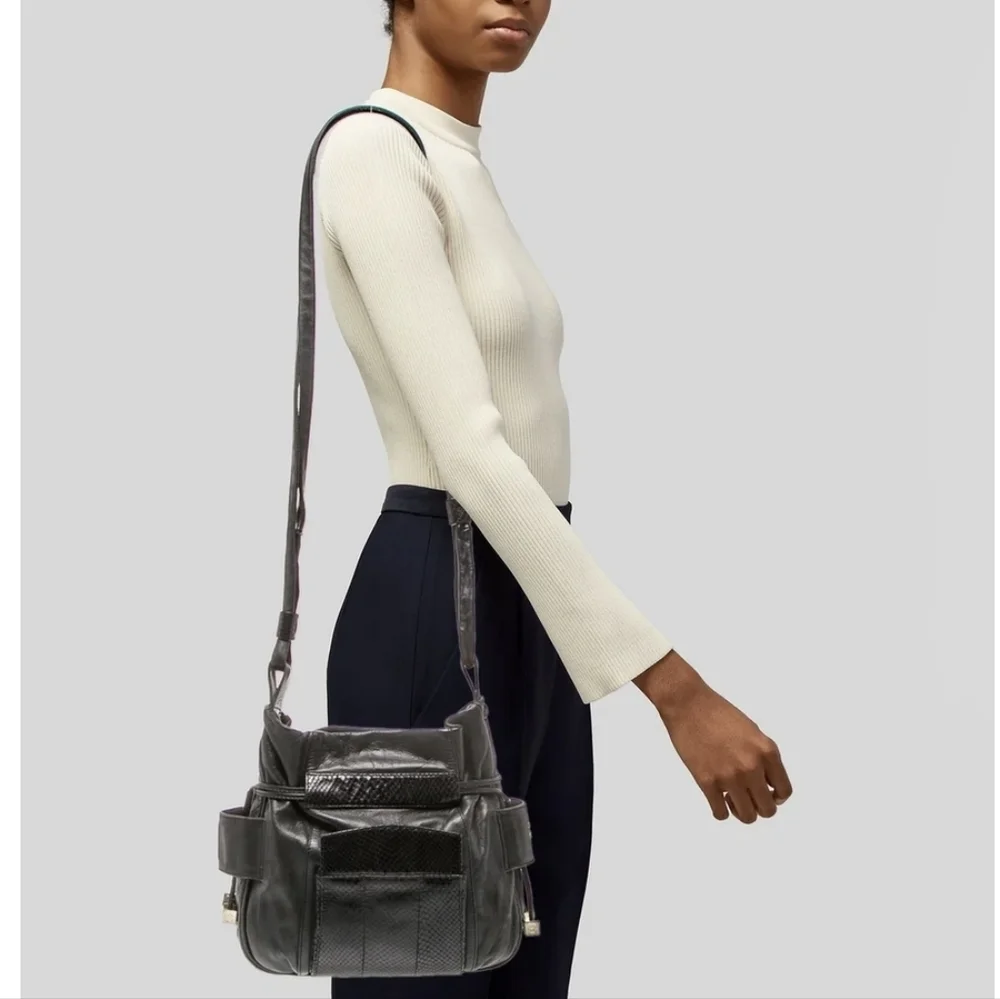 Chloe Snakeskin Leather Bucket Purse - Picture 15 of 15